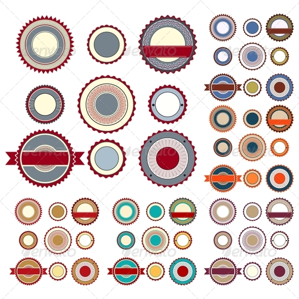 GraphicRiver Sale Labels with Guilloche Elements 4491171 GraphicRiver Sale Labels with Guilloche Elements 4491171