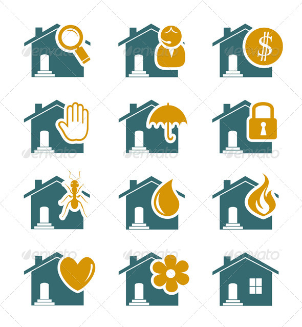 GraphicRiver House Security and Service Icons 4492737 GraphicRiver House Security and Service Icons 4492737
