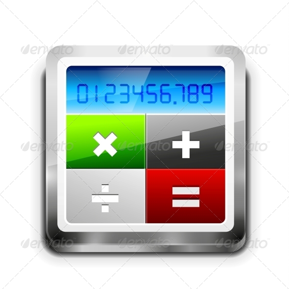 GraphicRiver Vector Calculator Icon 4493623 GraphicRiver Vector Calculator Icon 4493623