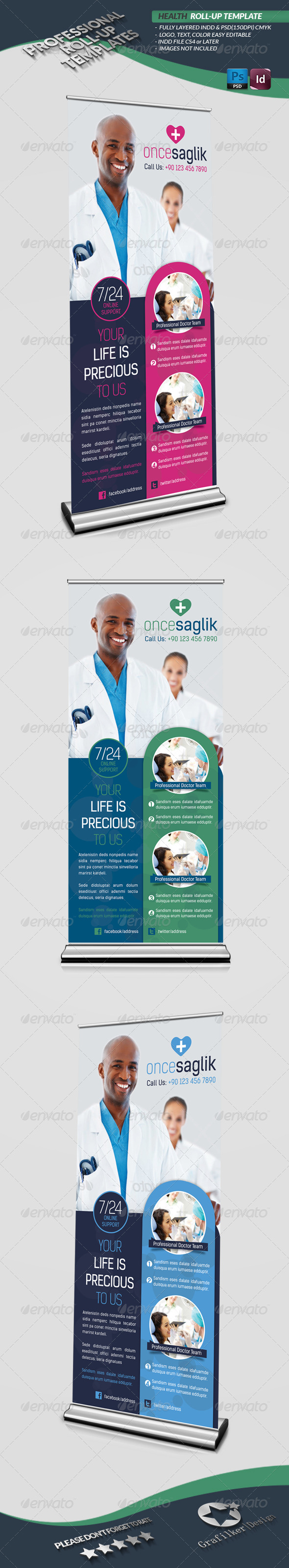 GraphicRiver Health Roll-Up Template 4495246 GraphicRiver Health Roll-Up Template 4495246