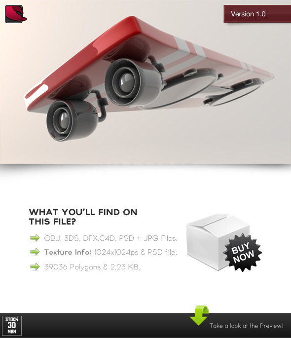 Levitating Skateboard Gadget - 3DOcean Item for Sale