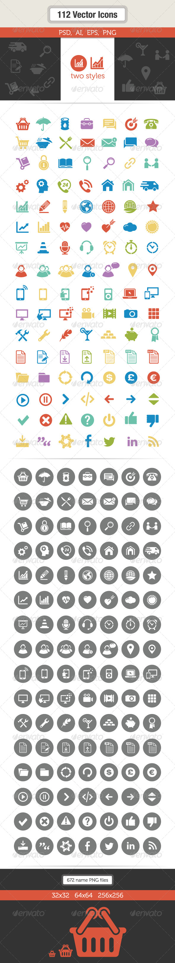 GraphicRiver 112 Vector Icons 4496225 GraphicRiver 112 Vector Icons 4496225
