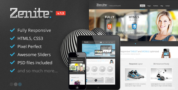 Zenite - Responsive HTML5 Template - Business Corporate