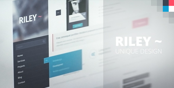 ThemeForest Riley Unique PSD template 4498254 ThemeForest Riley Unique PSD template 4498254