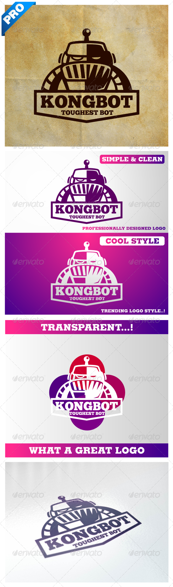 GraphicRiver Vintage Retro Robot V.2 Kongbot 4499961 GraphicRiver Vintage Retro Robot V.2 Kongbot 4499961