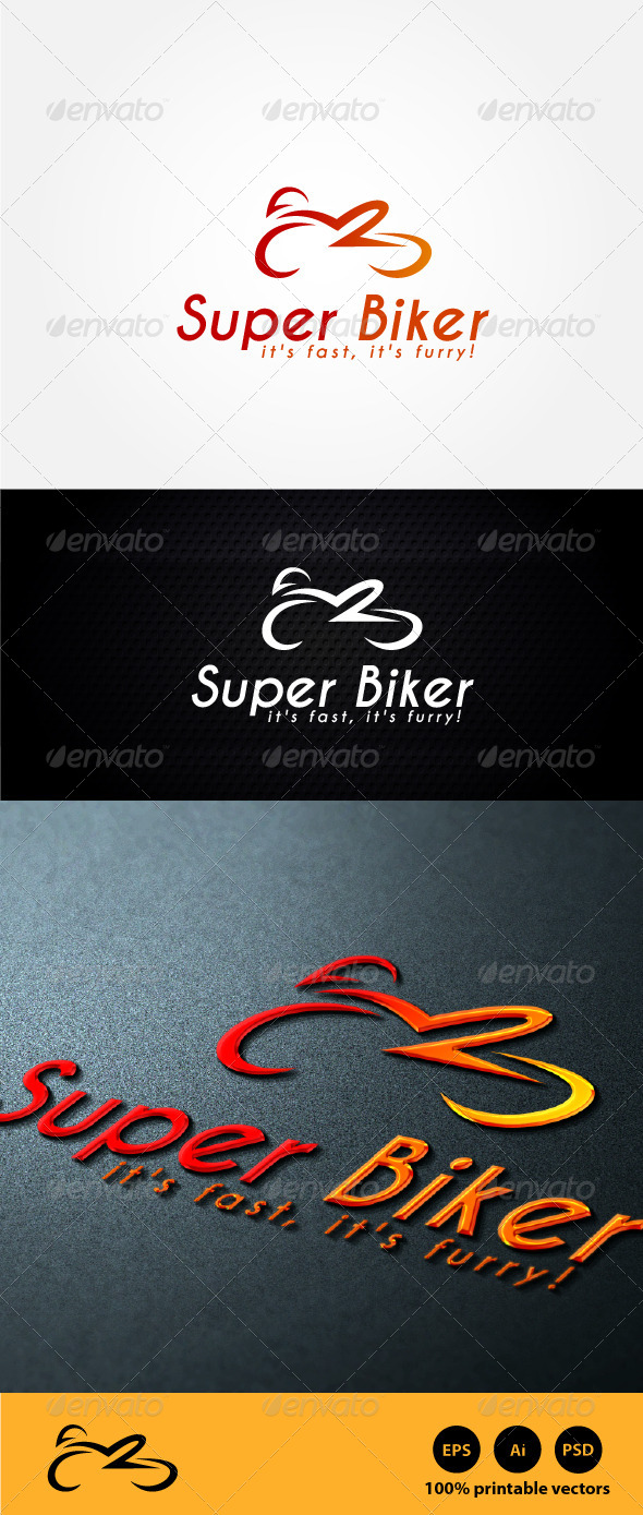 Super Biker Logo - Symbols Logo Templates