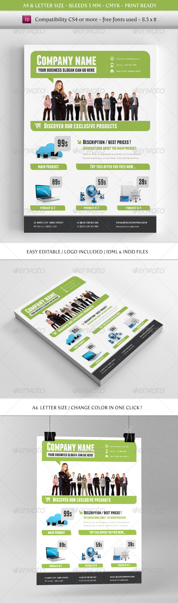 GraphicRiver Corporate & Business Commerce Flyer Template 4506900 GraphicRiver Corporate & Business Commerce Flyer Template 4506900