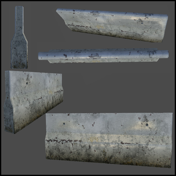 3DOcean Concrete Roadblock 4508632 3DOcean Concrete Roadblock 4508632