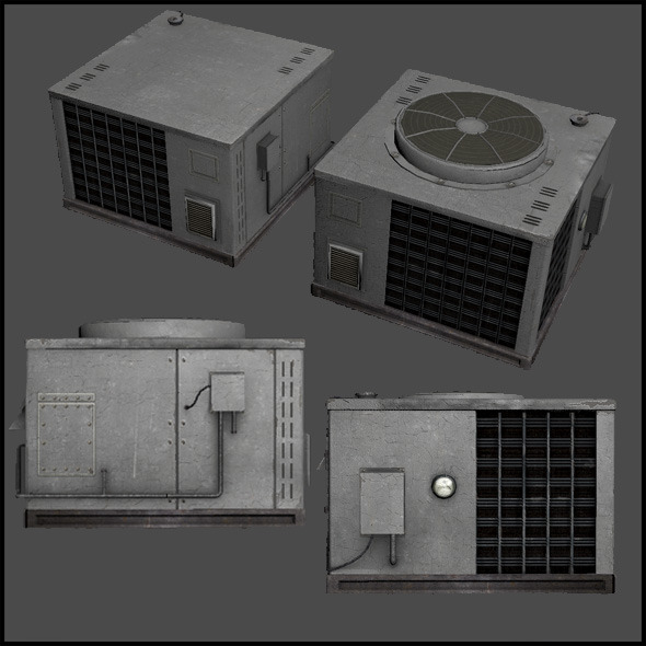 3DOcean Large Air Conditioner Unit 4509133 3DOcean Large Air Conditioner Unit 4509133