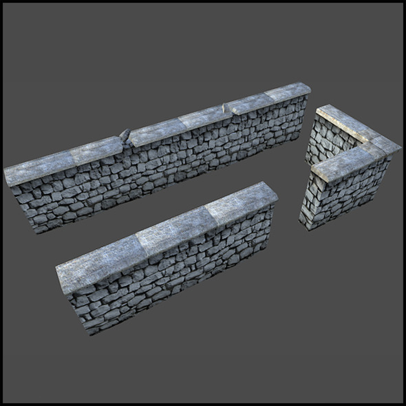 3DOcean Stone Wall 4509377 3DOcean Stone Wall 4509377
