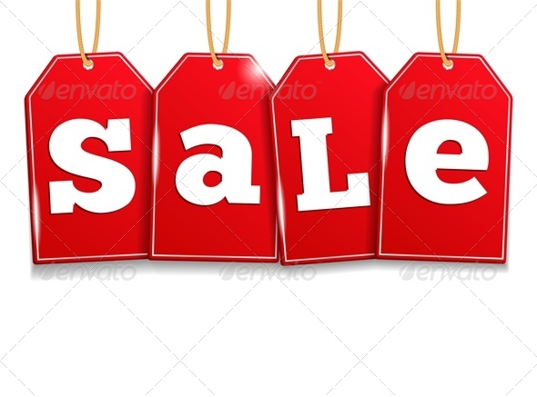 GraphicRiver Red Sale Tags 4509454 GraphicRiver Red Sale Tags 4509454