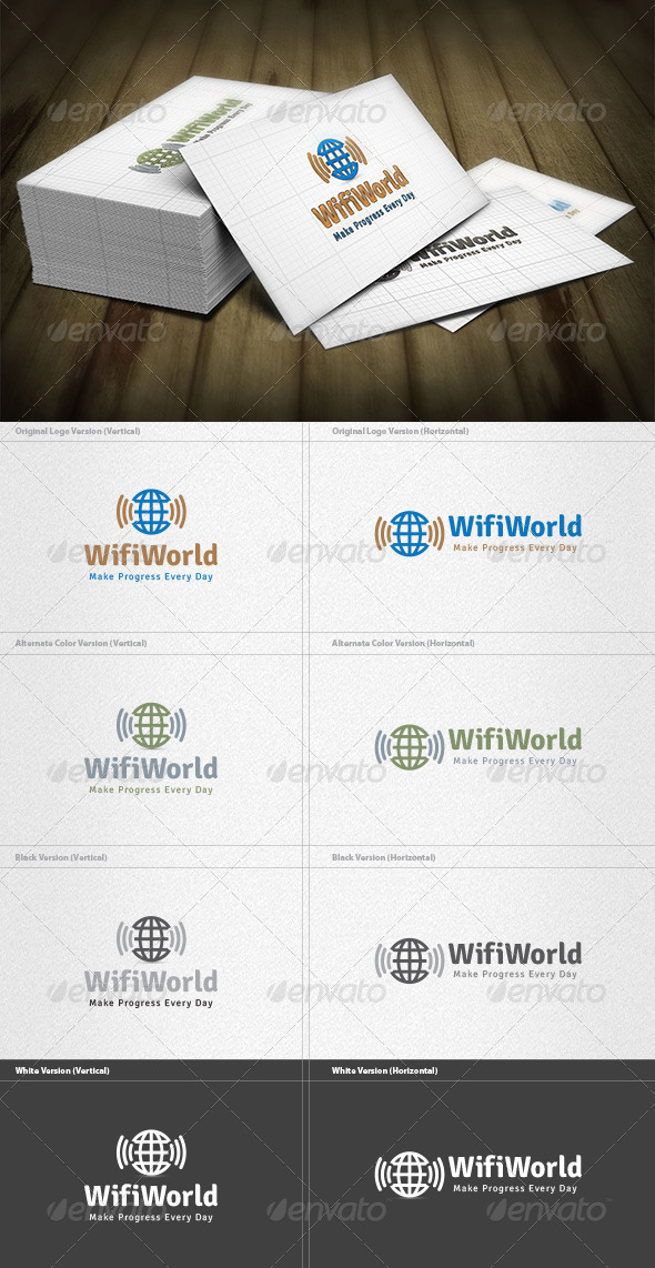 Wifi World Logo - Symbols Logo Templates