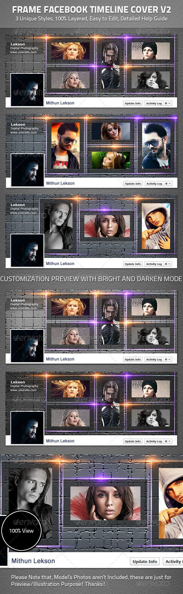 Frame Facebook Timeline Cover V2 - Facebook Timeline Covers Social Media