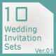 10 Wedding Invitations Sets 10 Wedding Invitations Sets - GraphicRiver Item for Sale