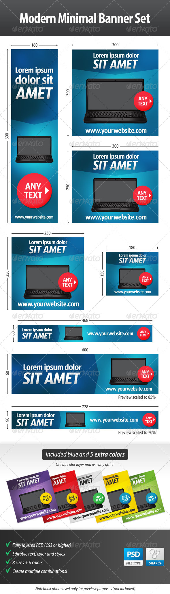 GraphicRiver Modern Minimal Web Banner Set 4518117 GraphicRiver Modern Minimal Web Banner Set 4518117