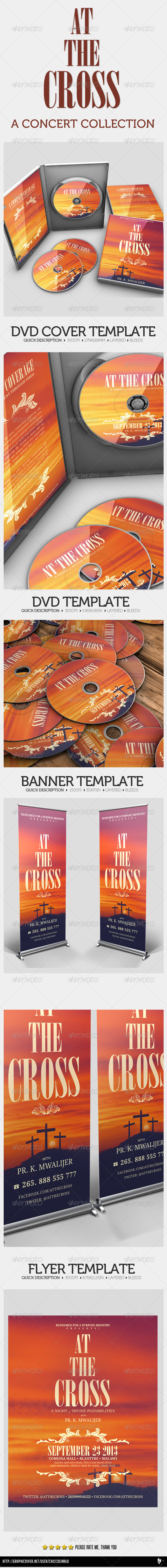 At The Cross Concert Collection Banner Dvd Flyer - Print Templates