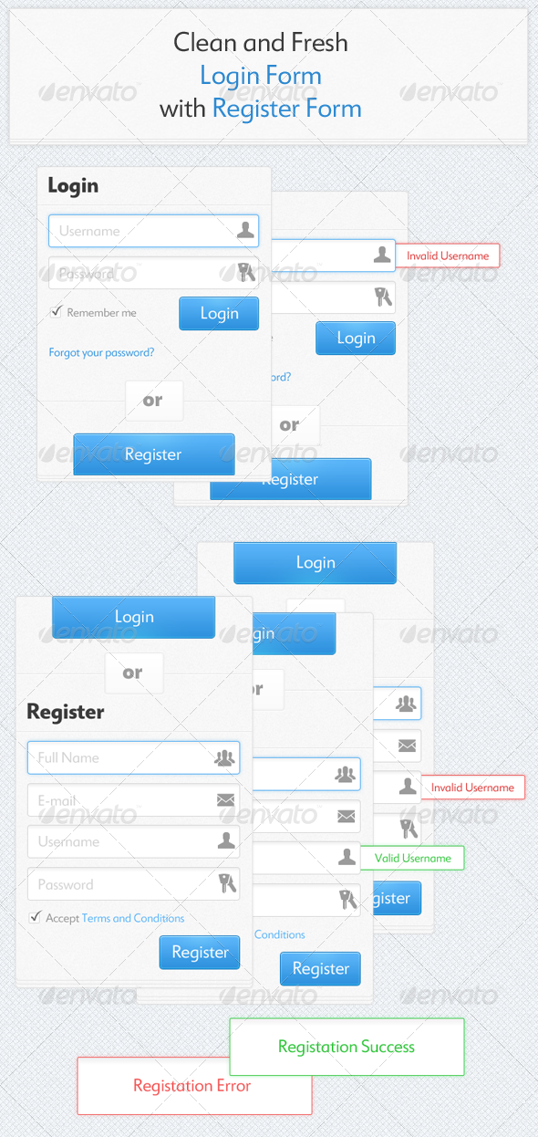 GraphicRiver Clean and Fresh Login and Register Form 4473429 GraphicRiver Clean and Fresh Login and Register Form 4473429