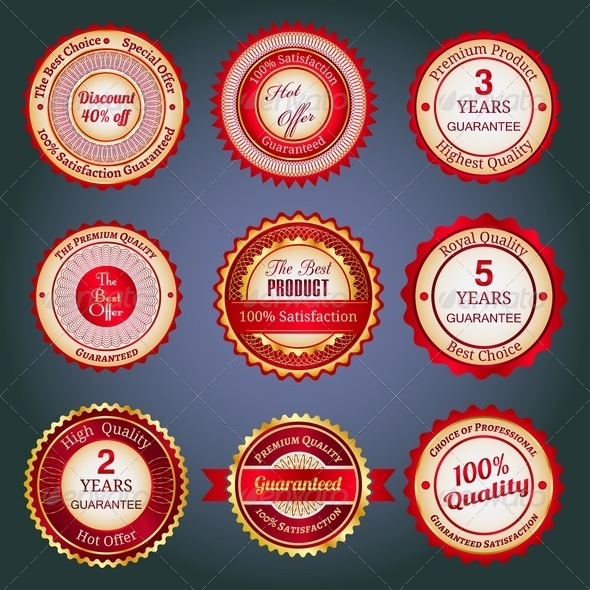 GraphicRiver Set Of Sale Badges Labels And Stickers In Red 4523562 GraphicRiver Set Of Sale Badges Labels And Stickers In Red 4523562