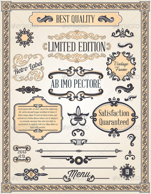 GraphicRiver Calligraphic Design Elements and Page Decoration 4526172 GraphicRiver Calligraphic Design Elements and Page Decoration 4526172