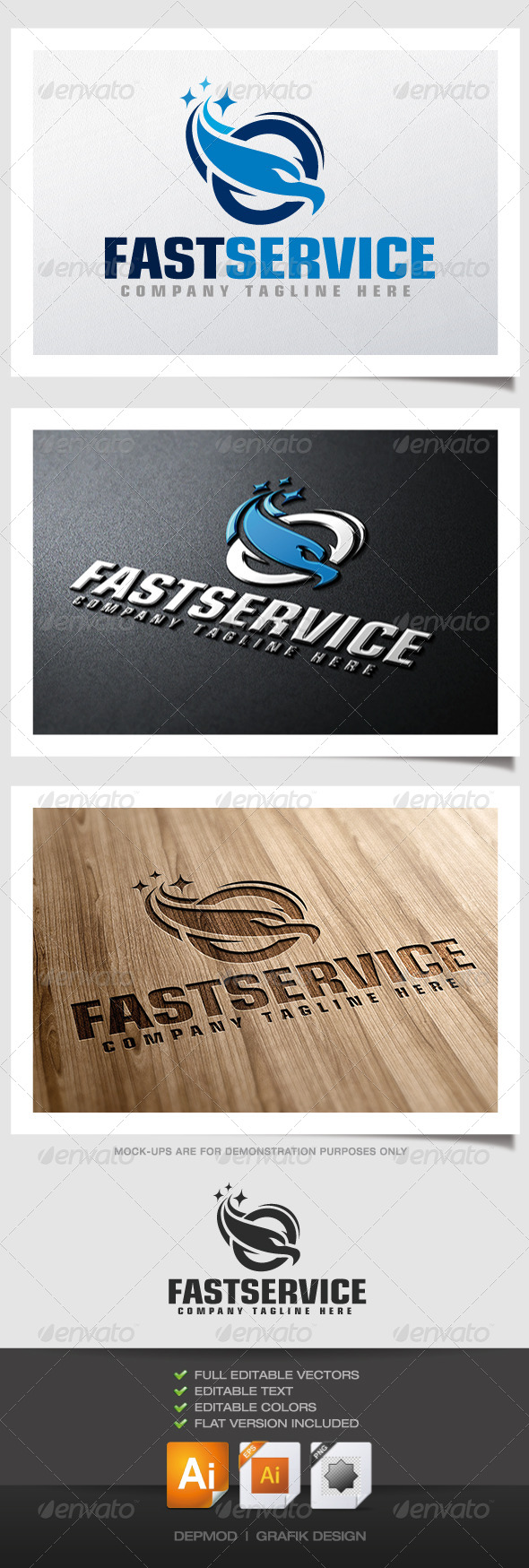 GraphicRiver Fast Service Logo 4527719 GraphicRiver Fast Service Logo 4527719