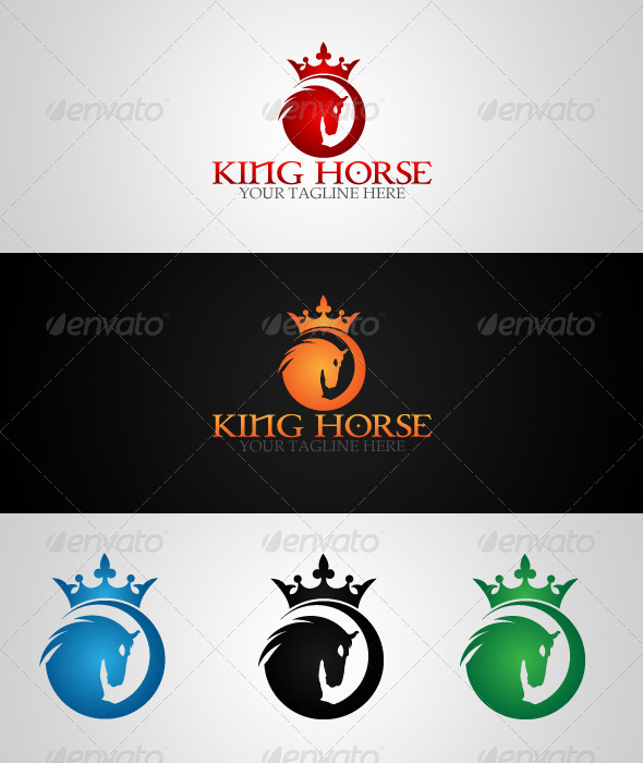 GraphicRiver King Horse Logo Template 4493046 GraphicRiver King Horse Logo Template 4493046