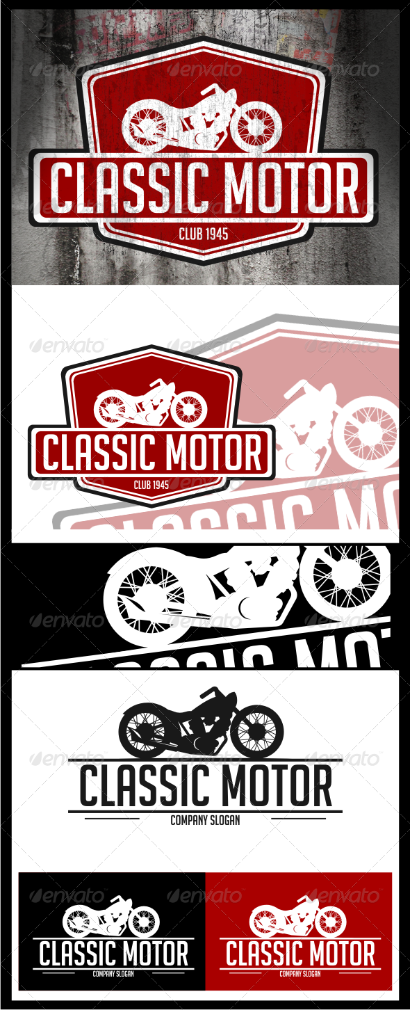GraphicRiver classic motor logo templates 4528524 GraphicRiver classic motor logo templates 4528524