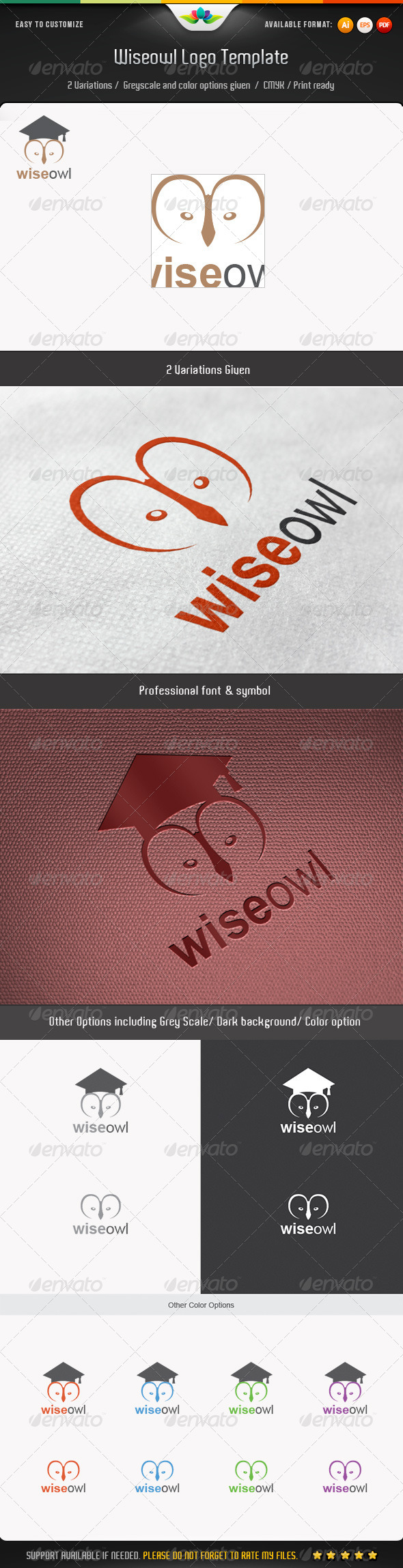 GraphicRiver Wiseowl Logo Template 4529558 GraphicRiver Wiseowl Logo Template 4529558