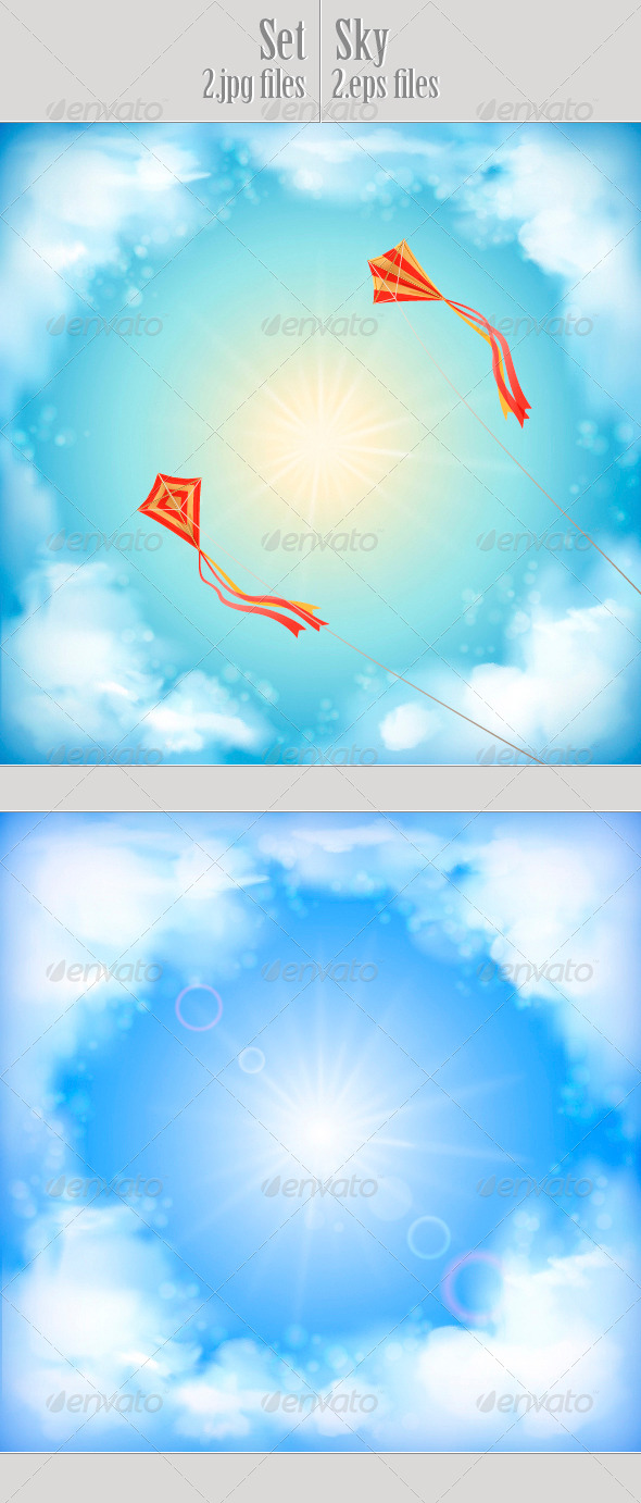 GraphicRiver Sky Vector Design White Clouds Sun Flying Kites 4532403 GraphicRiver Sky Vector Design White Clouds Sun Flying Kites 4532403