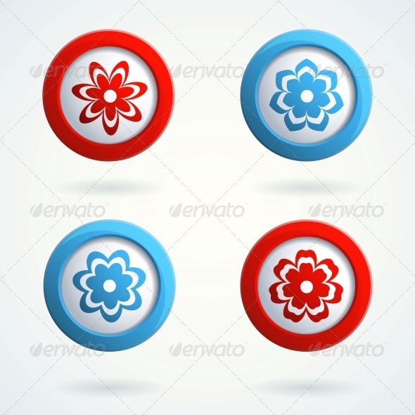 GraphicRiver Icons with Flowers 4533447 GraphicRiver Icons with Flowers 4533447