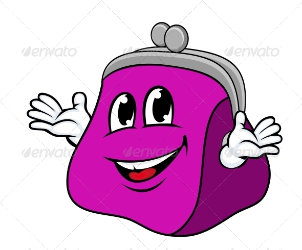 GraphicRiver Smiling Cartoon Purse with Hands 4535097 GraphicRiver Smiling Cartoon Purse with Hands 4535097