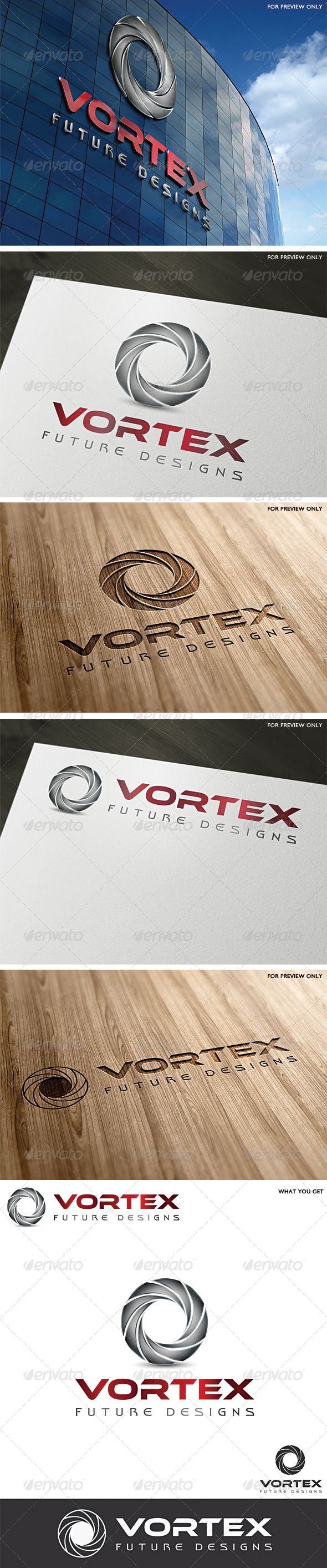 Vortex Logo Template - Vector Abstract