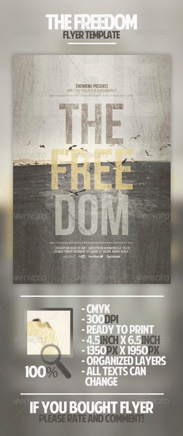 GraphicRiver The Freedom Flyer Template 4536019 GraphicRiver The Freedom Flyer Template 4536019