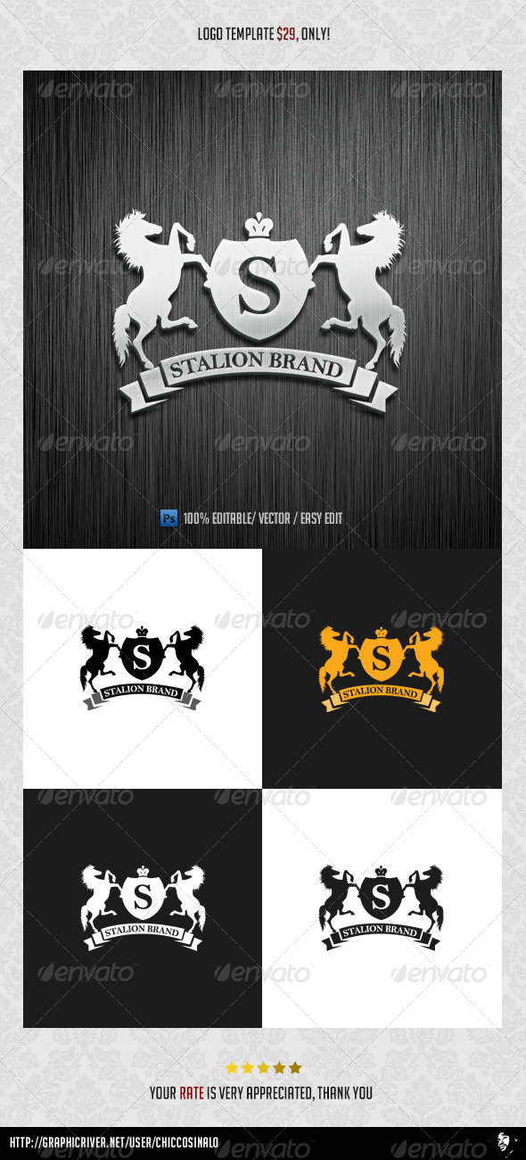 GraphicRiver Stallion Brand Logo Template 4537364 GraphicRiver Stallion Brand Logo Template 4537364