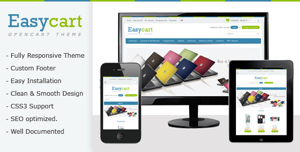 Easycart Responsive and Clean OpenCart Theme - OpenCart eCommerce