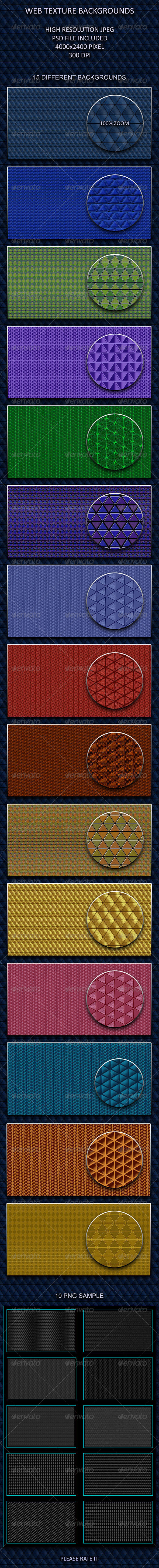 10 Web Texture Backgrounds - Patterns Backgrounds