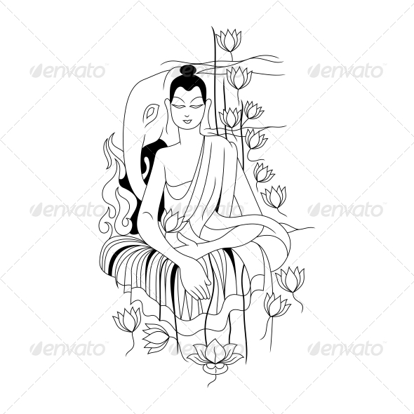 GraphicRiver Artistic Gautam Buddha Vector Illustration 4539761 GraphicRiver Artistic Gautam Buddha Vector Illustration 4539761