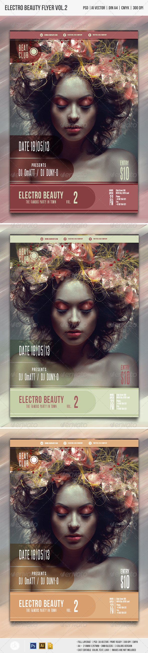 GraphicRiver Electro Beauty Flyer vol.2 4450181 GraphicRiver Electro Beauty Flyer vol.2 4450181