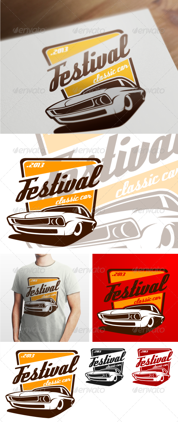 GraphicRiver festival classic car logo templates 4540090 GraphicRiver festival classic car logo templates 4540090