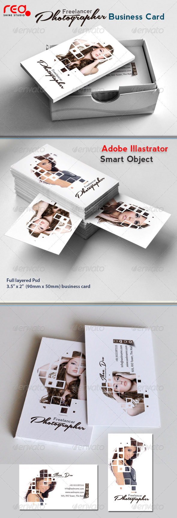 Freelance Photographer Business Card - 02 - Creative Business Cards