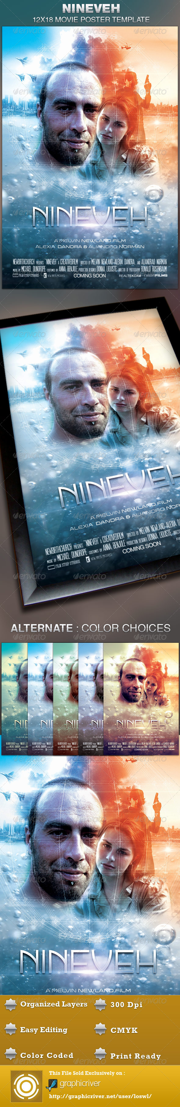 Nineveh Movie Poster Template - Church Flyers