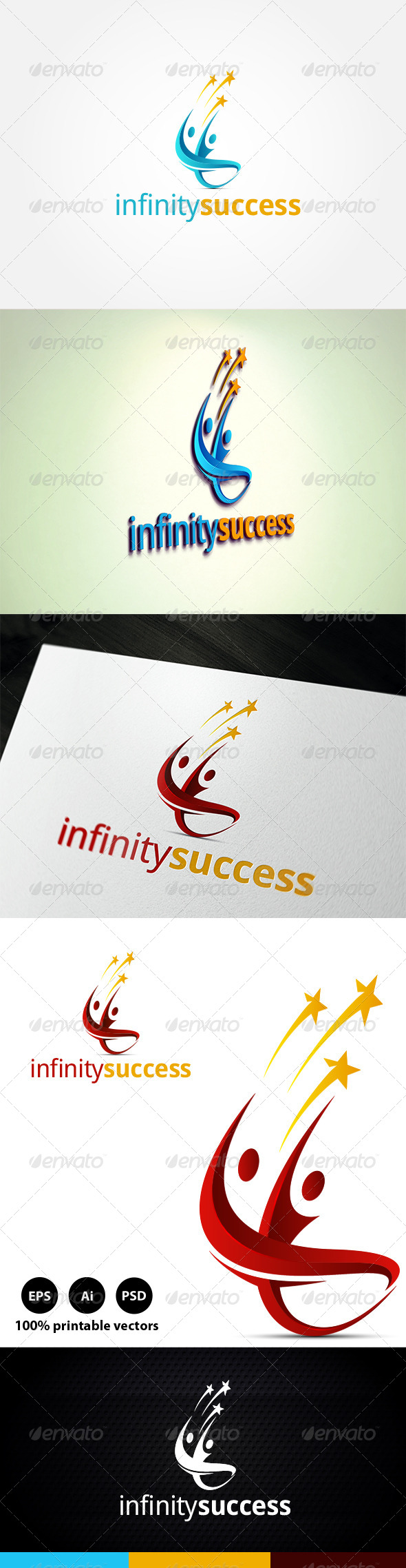 Infinity Success - Humans Logo Templates