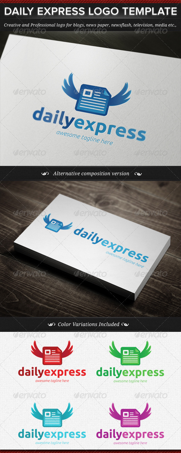 GraphicRiver Daily Express News Logo Template 4549589 GraphicRiver Daily Express News Logo Template 4549589