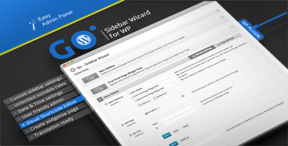 Go - Sidebar Wizard for WP - CodeCanyon Item for Sale