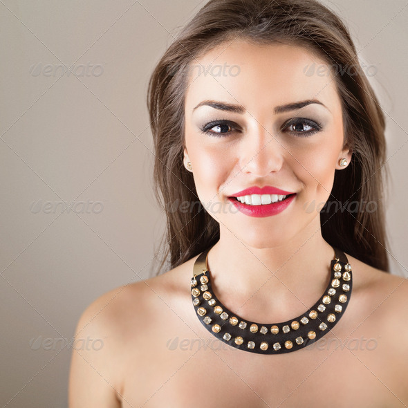 Stylish brunette woman - Stock Photo - Images
