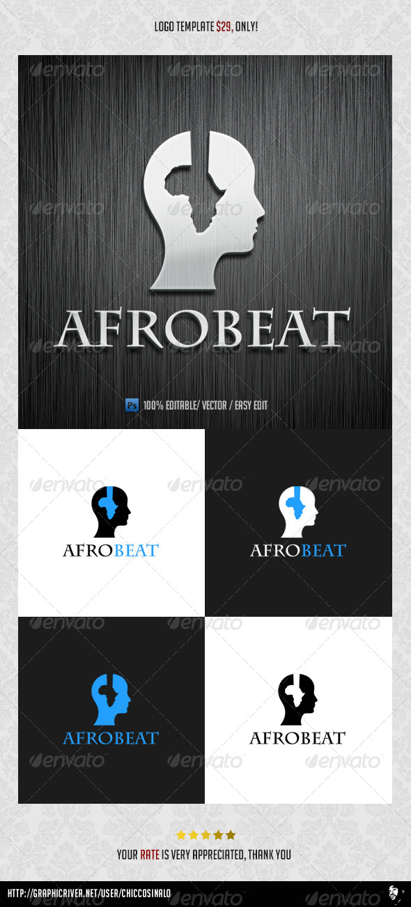 Afro Beat Logo Template - Abstract Logo Templates