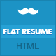 Flat Resume - Virtual Business Card HTML - ThemeForest Item for Sale