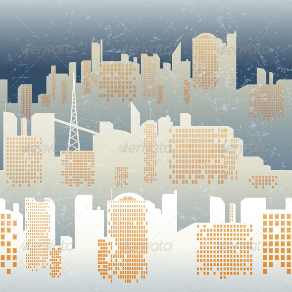 GraphicRiver Seamless City Background 4555993 GraphicRiver Seamless City Background 4555993