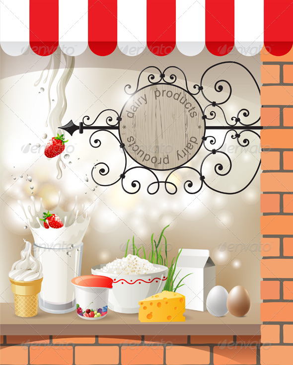 GraphicRiver Dairy Store 4556547 GraphicRiver Dairy Store 4556547