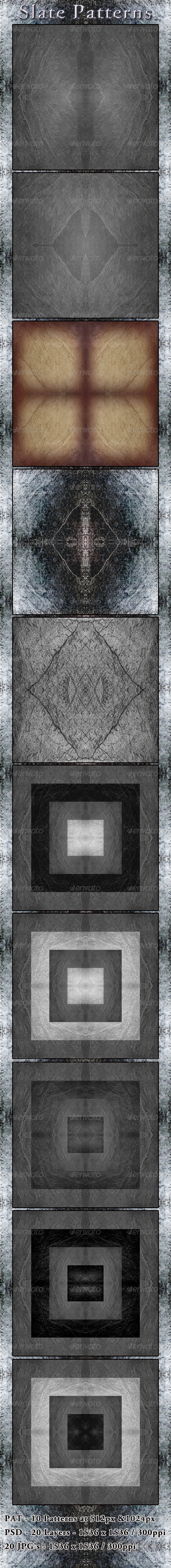 GraphicRiver 10 Slate Patterns 4515595 GraphicRiver 10 Slate Patterns 4515595