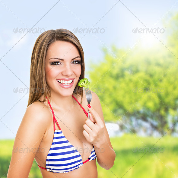Fresh and healthy summer snack - Stock Photo - Images